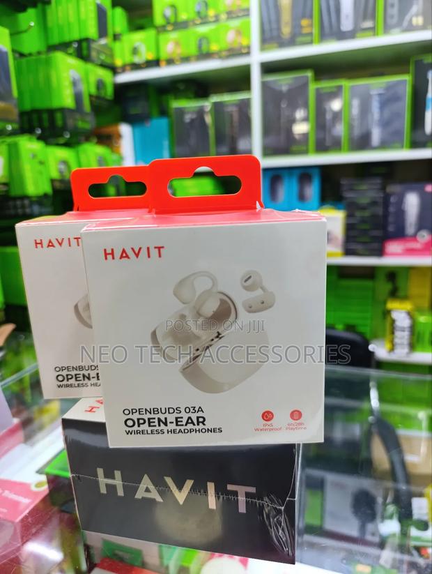 Havit Openbuds O3a Open-Ear Wireless Headphones ( Beige) - main view