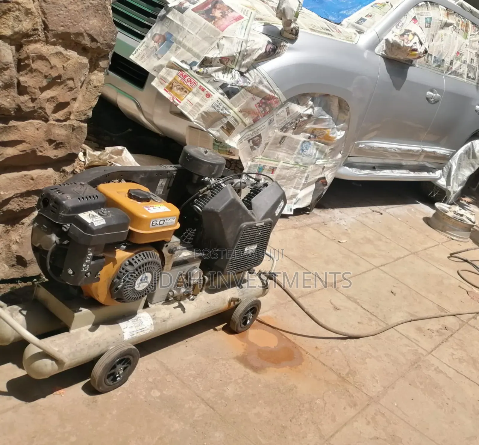 Air Compressor Propelled by Petrol