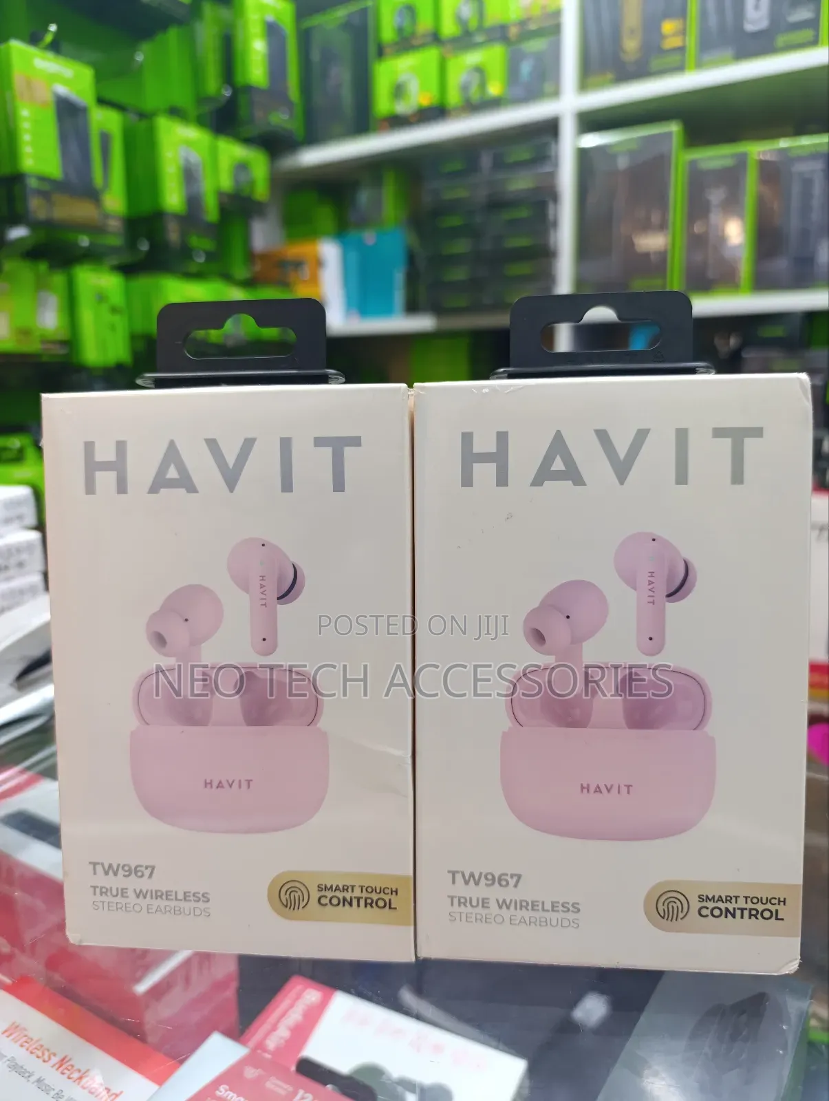 Havit Tw967 True Wireless Earbuds ( Pink)