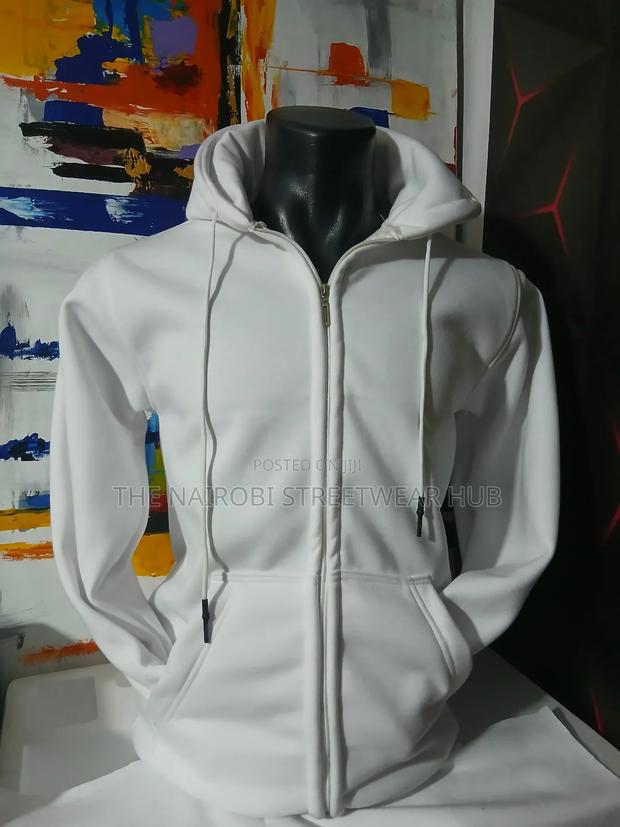 White Zipped Hoodie - thumbnail 2