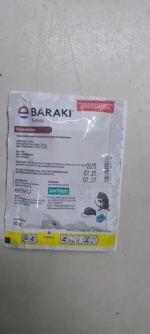 Baraki Rat and Mouse Pellets Rodenticide 10g ×50 PCS