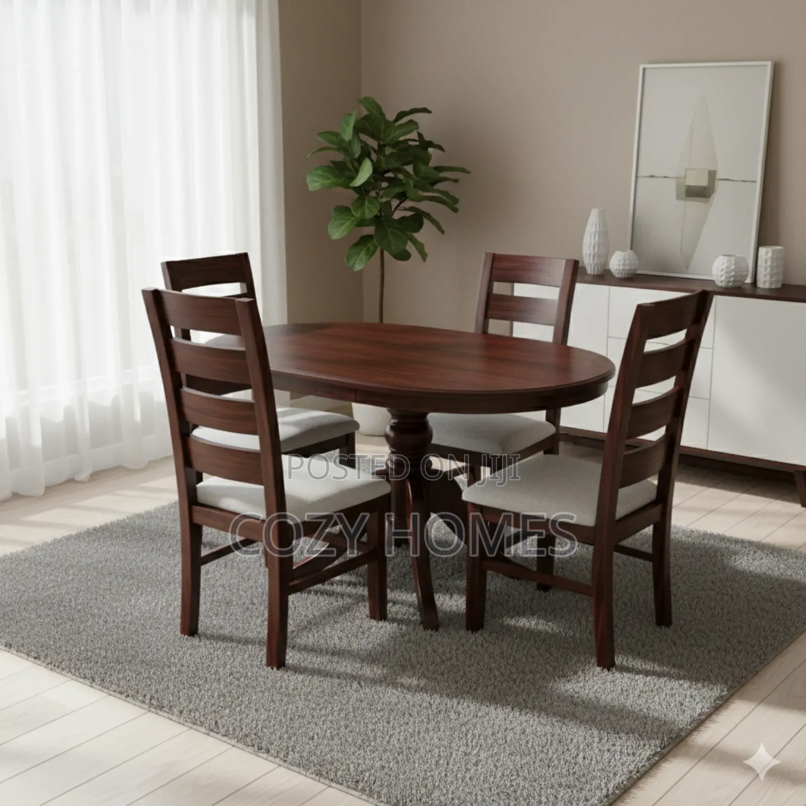 Dinibg Set Heavy Build Dinibg Set and Chairs 4 Seater