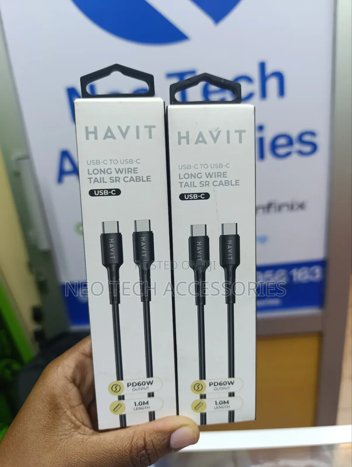 Havit 1m Usb -C to Usb -C 60w Cable