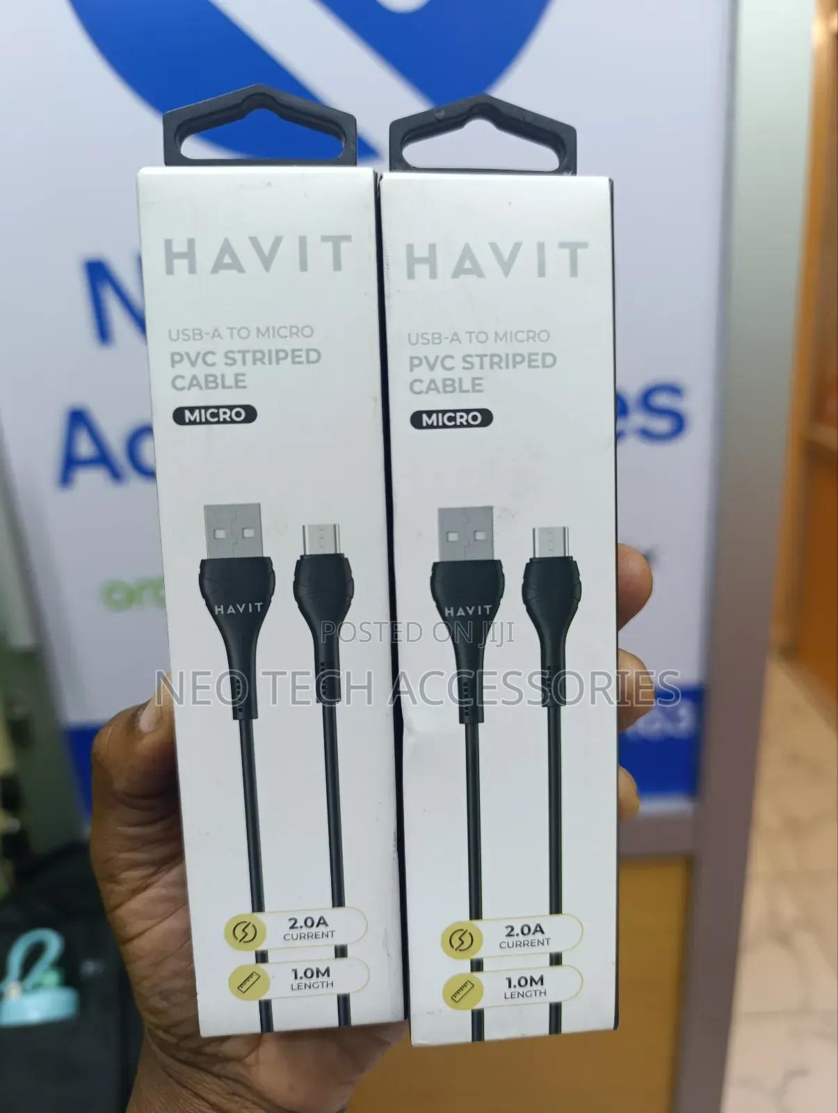 Havit Usb-a to Micro 1m PVC Striped Cable( 2.0a Current)