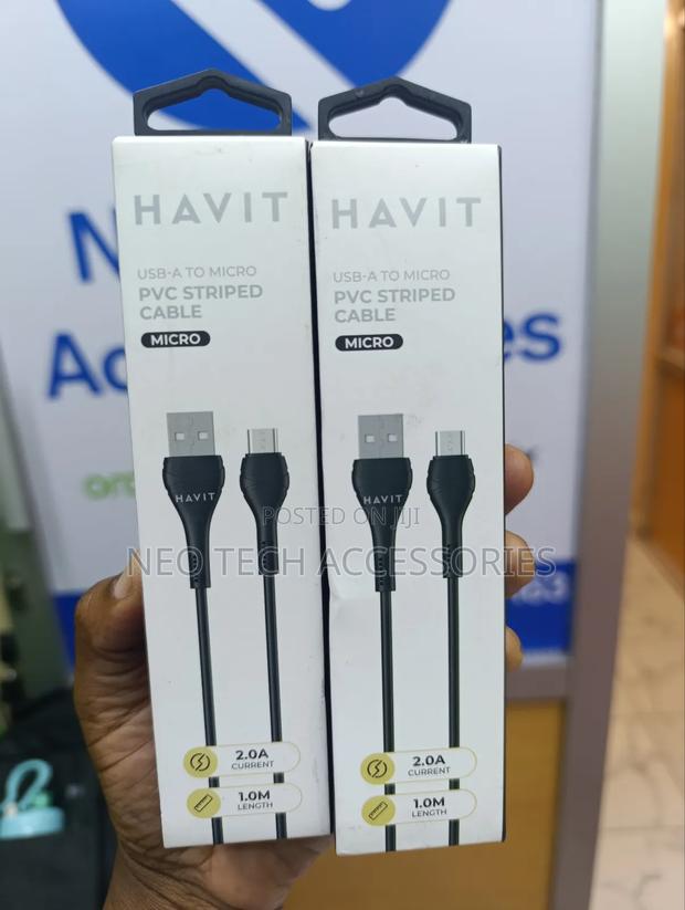Havit Usb-a to Micro 1m PVC Striped Cable( 2.0a Current) - thumbnail 2