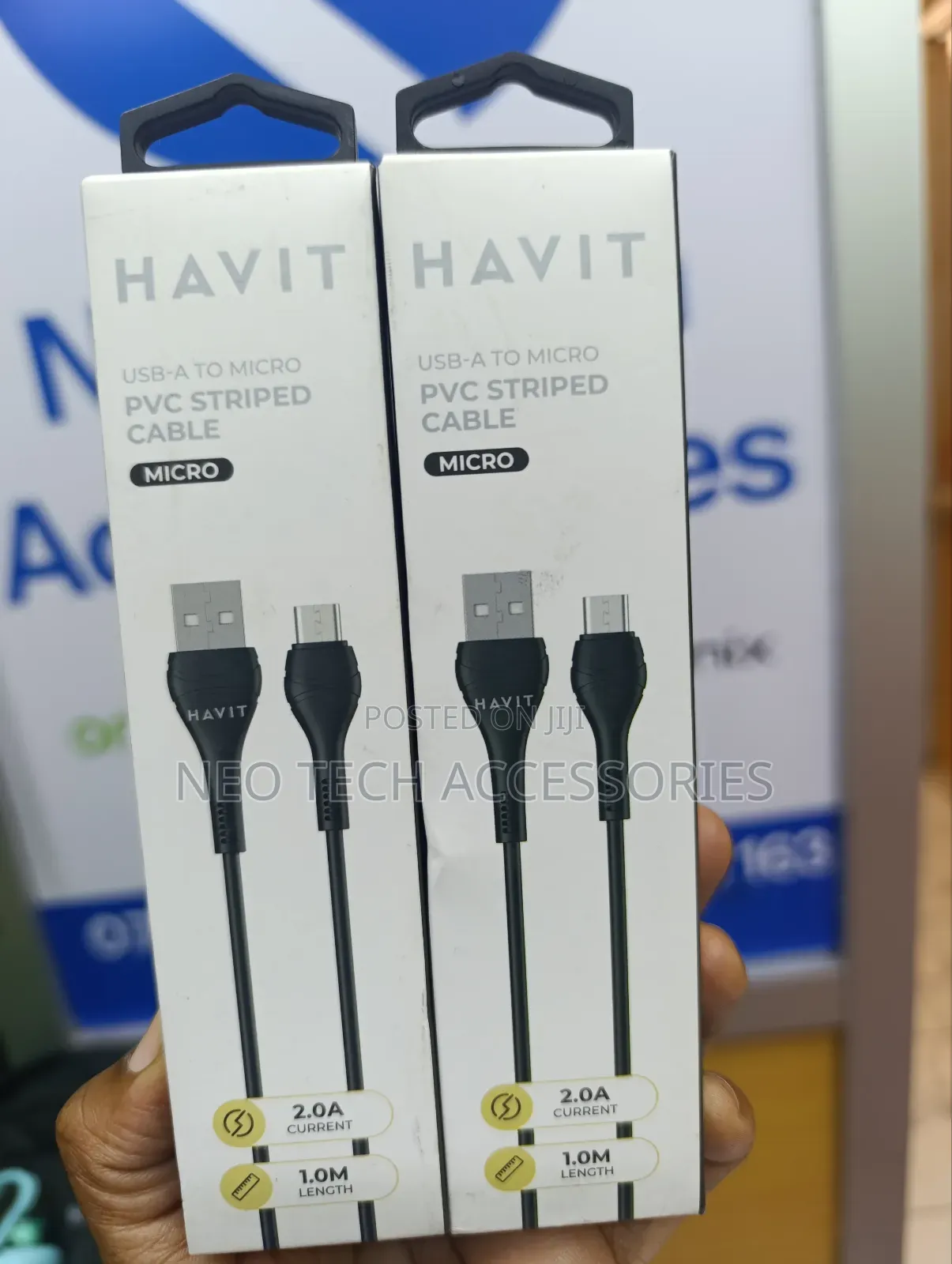 Havit Usb-a to Micro 1m PVC Striped Cable( 2.0a Current)