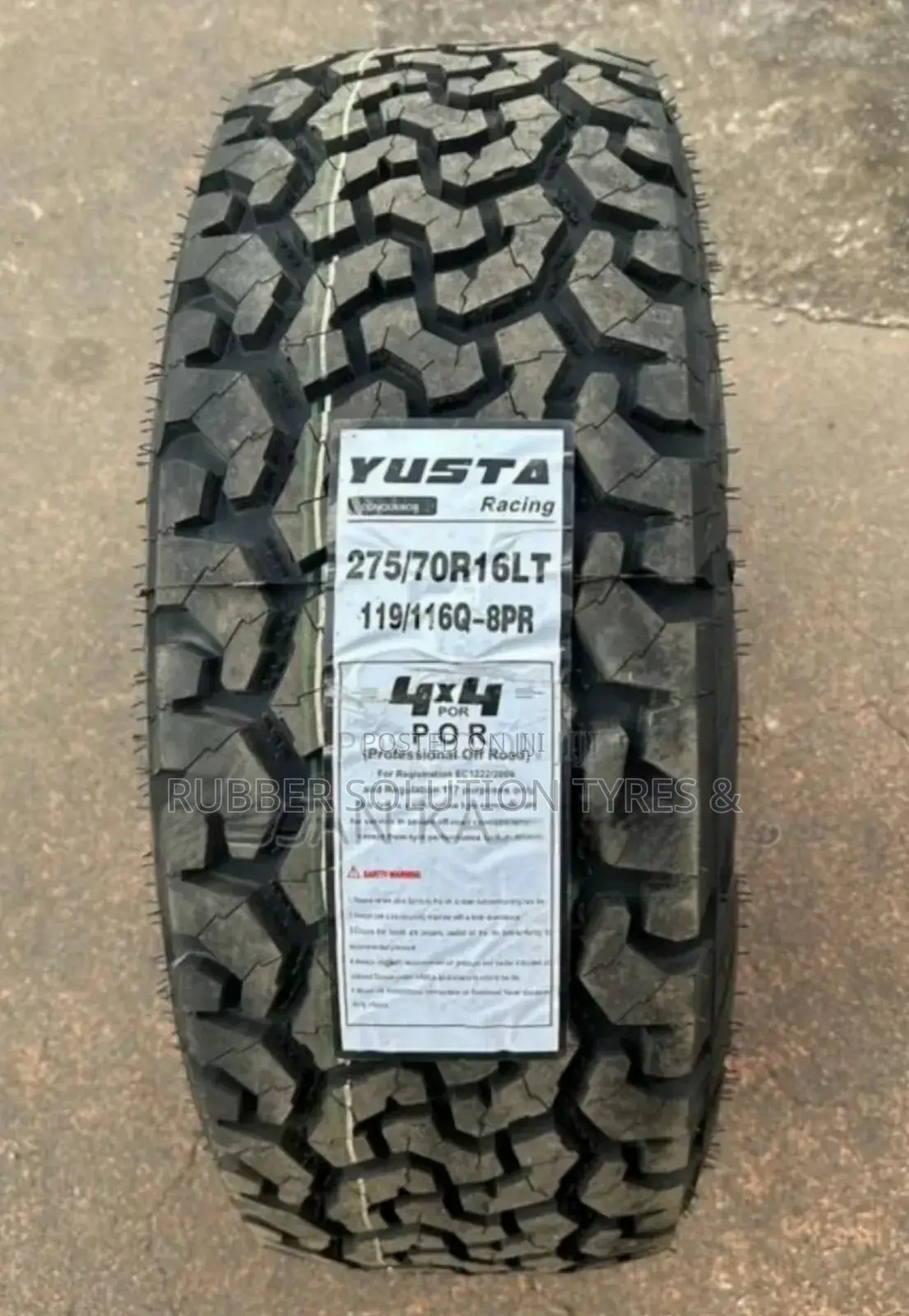 275/70r16 Yusta Tyres L/T8pr All-Terrain