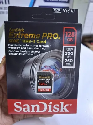 Sandisk 128gb Extreme Pro 300mb/S Microsdxc Card