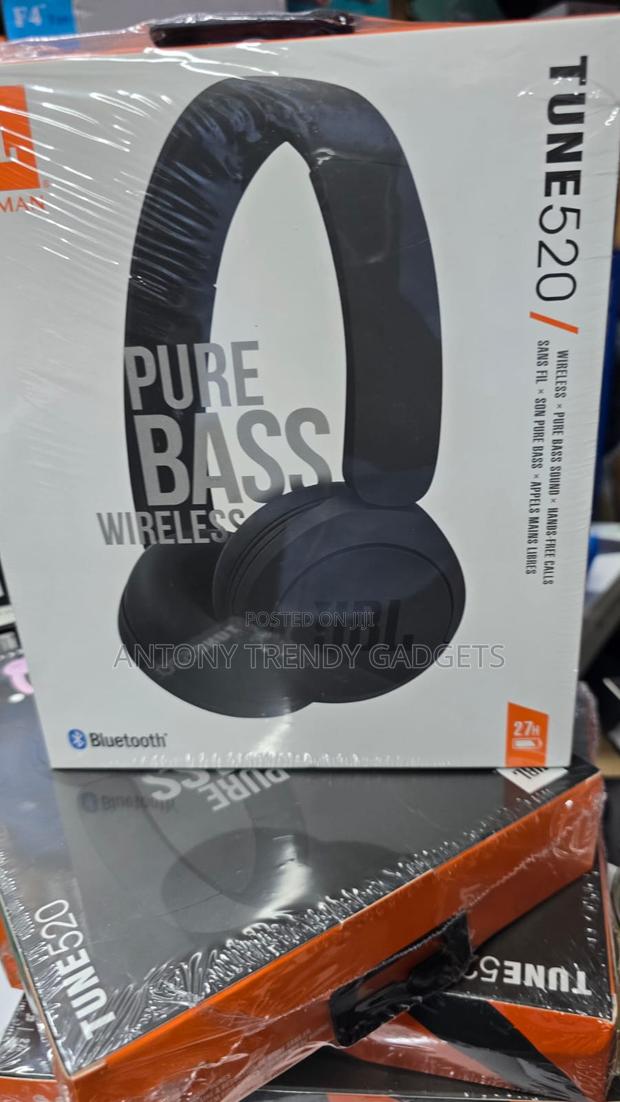 Jbl Tune 520 Wireless On-ear Headphones Pure Bass