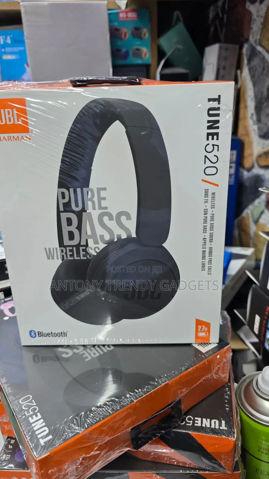 JBL Tune 520 Bluetooth Headphones 27h Playtime