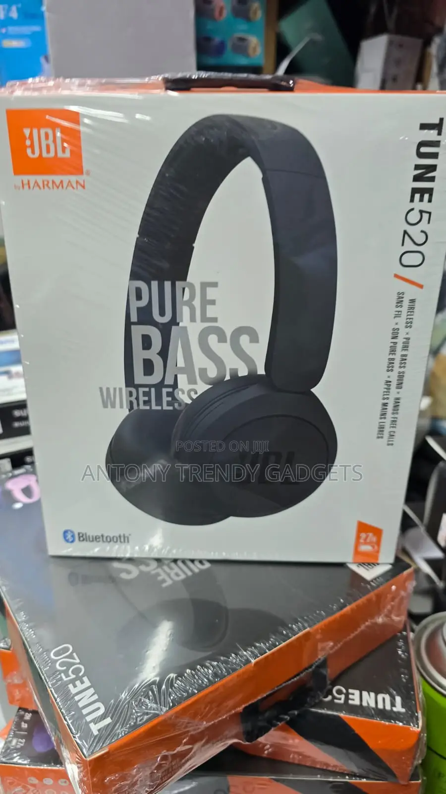 Original Jbl Tune 520 Pure Bass Bluetooth Headset