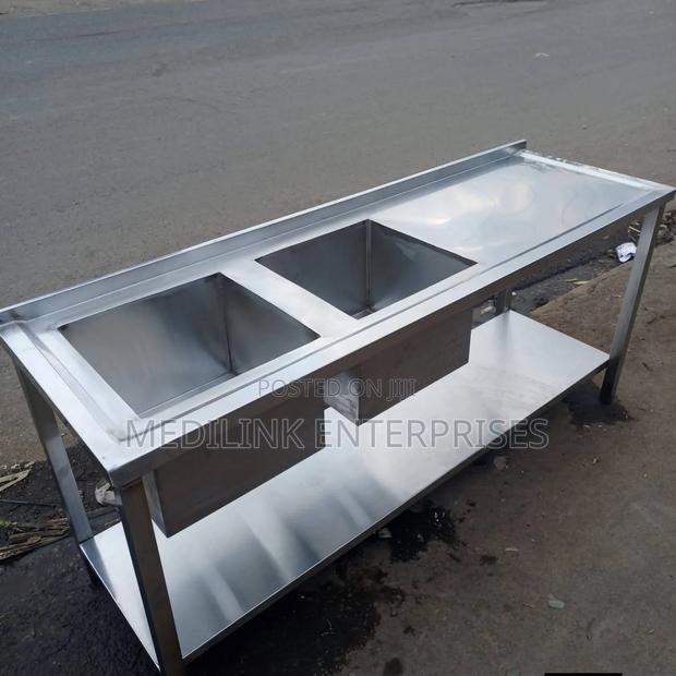 Stainless Double Bowl Laundry Sink