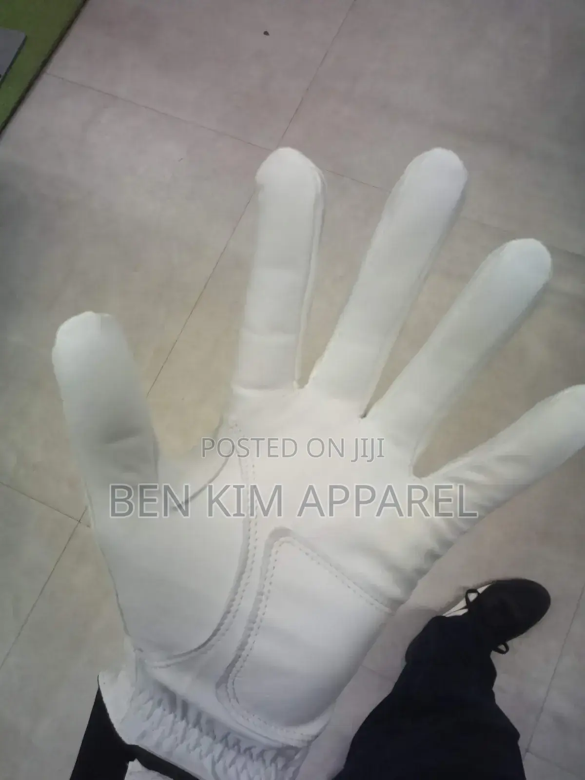 Cabretta Leather Golf Gloves White Pair