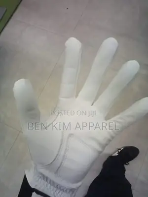 Cabretta Leather Golf Gloves White Pair