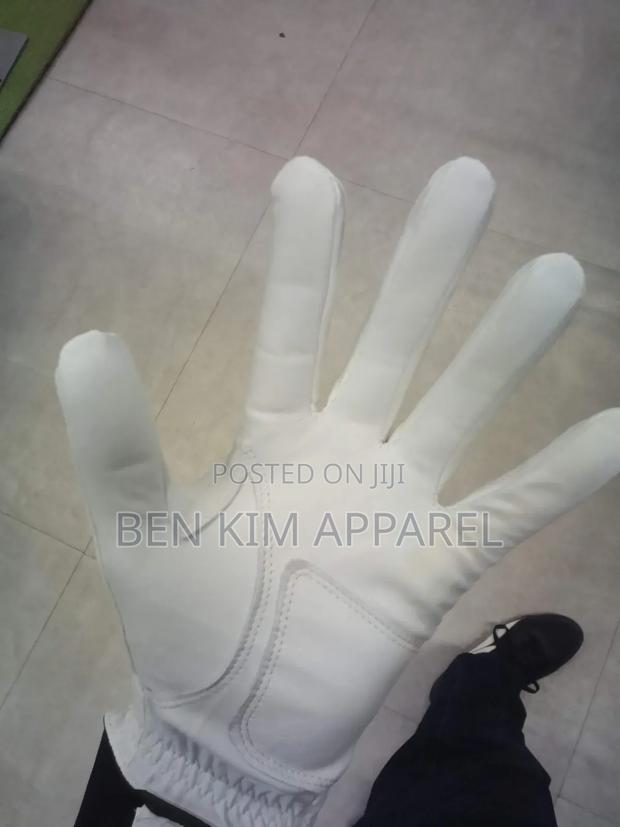 Cabretta Leather Golf Gloves White Pair