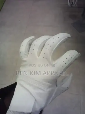 Cabretta Leather Golf Gloves White Pair