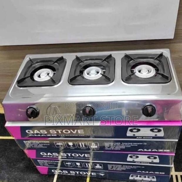 Amaze 3-Burner Stainless Steel Table Top Cooker – Portable Efficient