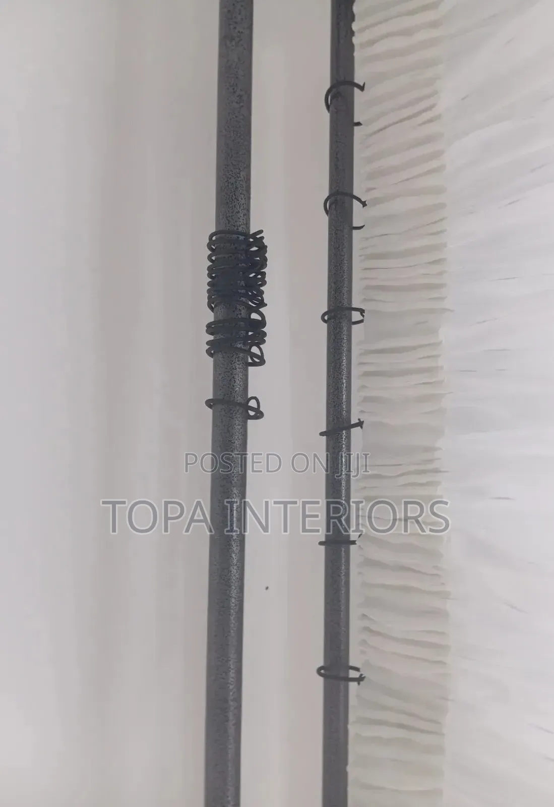 Strong Non Rusting Powder Coated Jua Kali Curtain Rods Per Metre