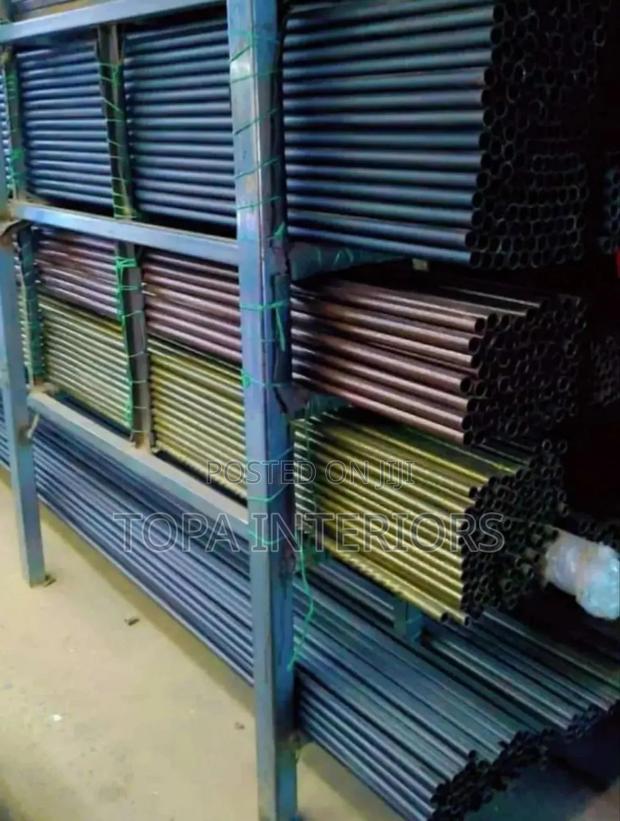 Wholesale Black Jua Kali Powder Coated Heavy Duty Curtain Rods