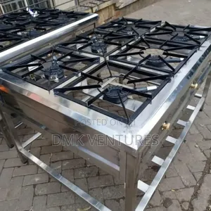 Professional Stainless Six Burners Commercial Gas Cooker