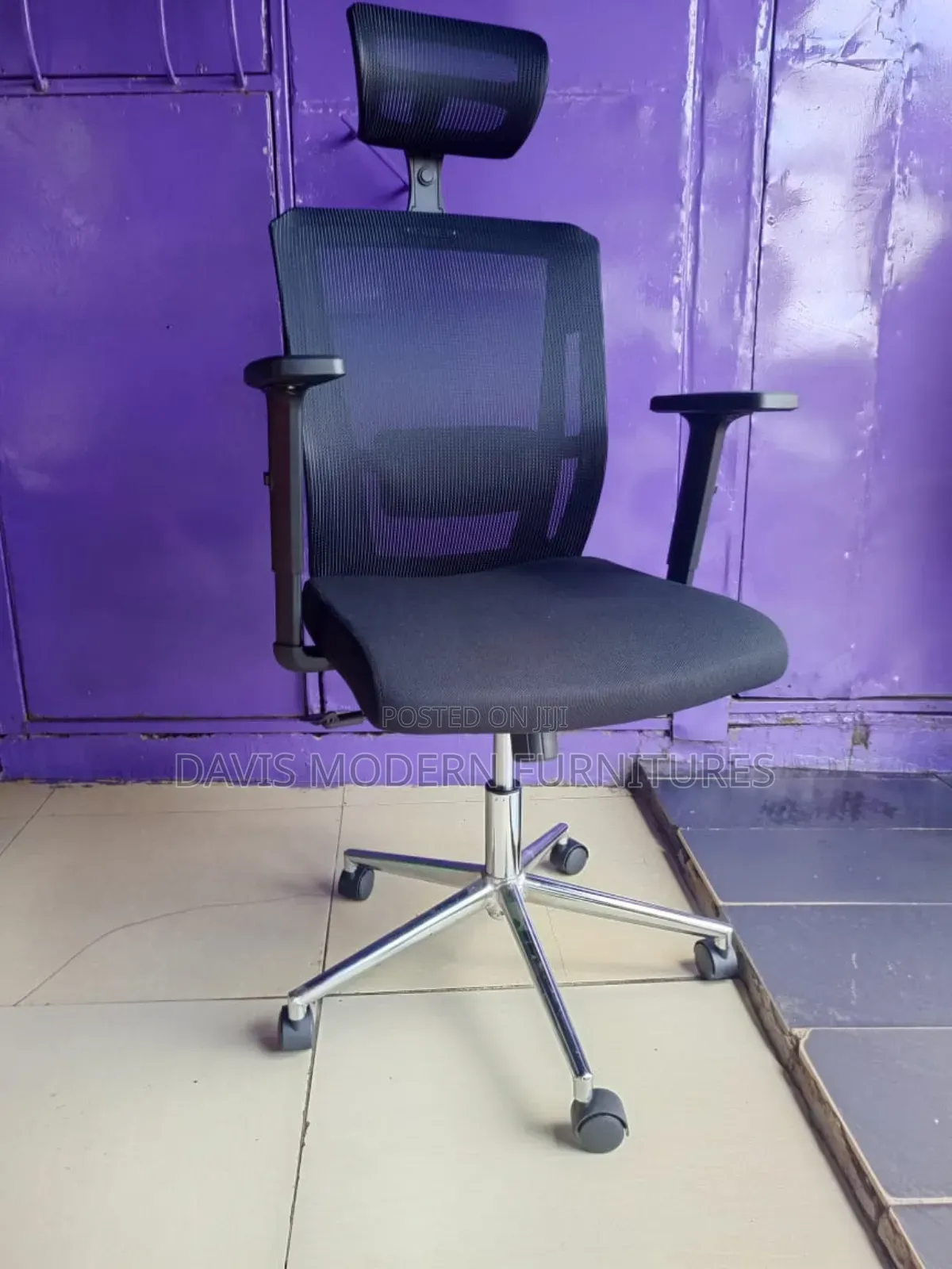 Ergonomic Mesh Office Chair With Headrest