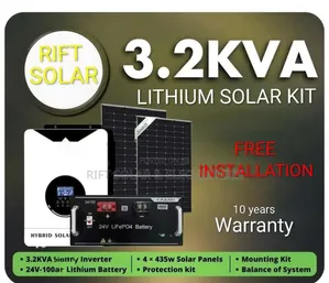 Solar Power 3.2kva - 2.56kwh Lithium Full Package Free Installation