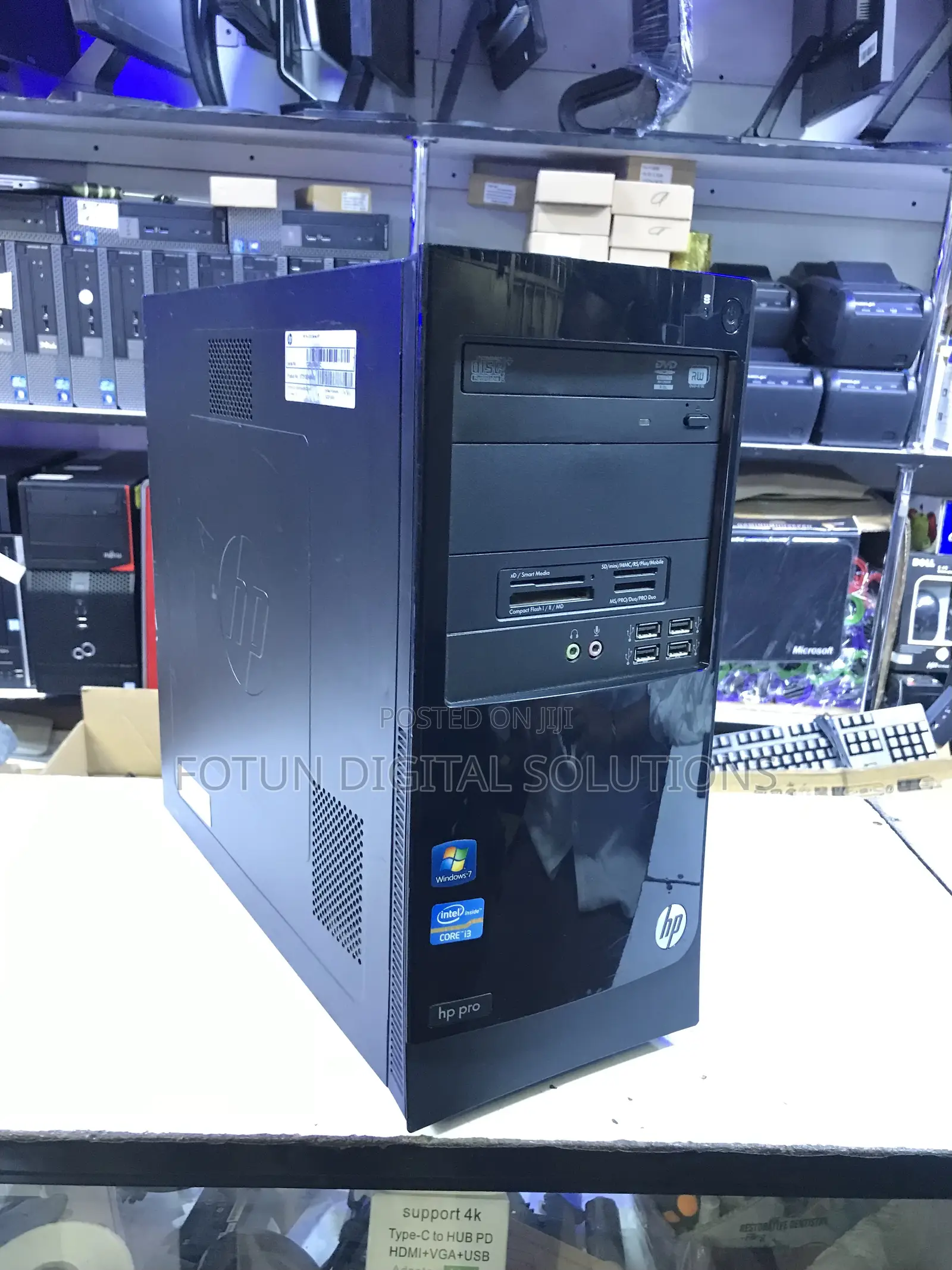 Hp Pro Complete Desktop Bundle -I3 System Unit,Monitor,Keyboard Mouse