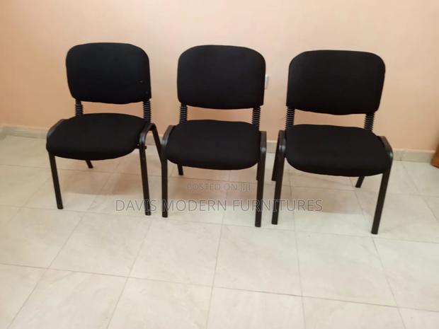 Waiting/Reception Chairs With Metal Frame – Set of 3