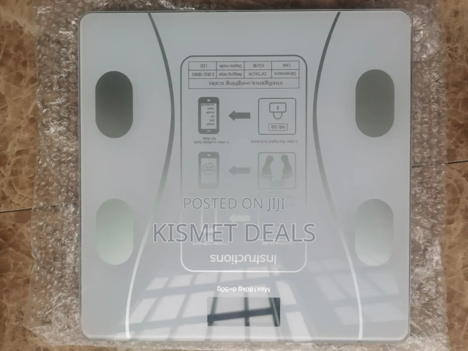 Bluetooth Smart Scale - Digital Weighing Scale Bmi