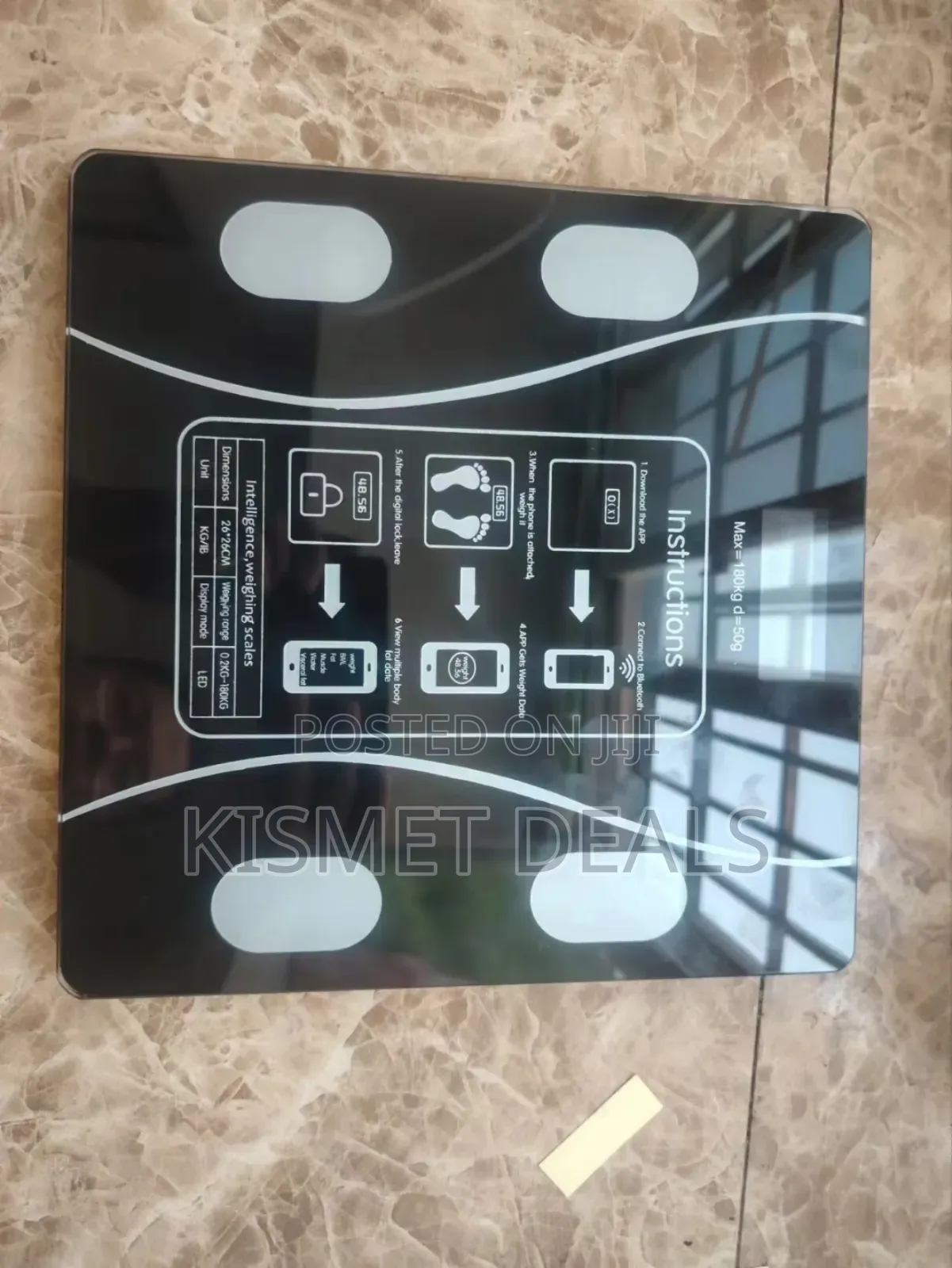 Bluetooth Smart Scale - Digital Weighing Scale Bmi
