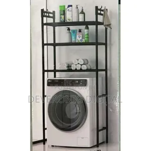 Detachable Metallic 3 Layer Washing Machine Rack