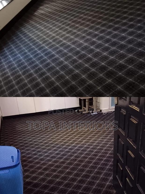 Modern Checked Wall to Wall Carpets for Office Floor Insulation