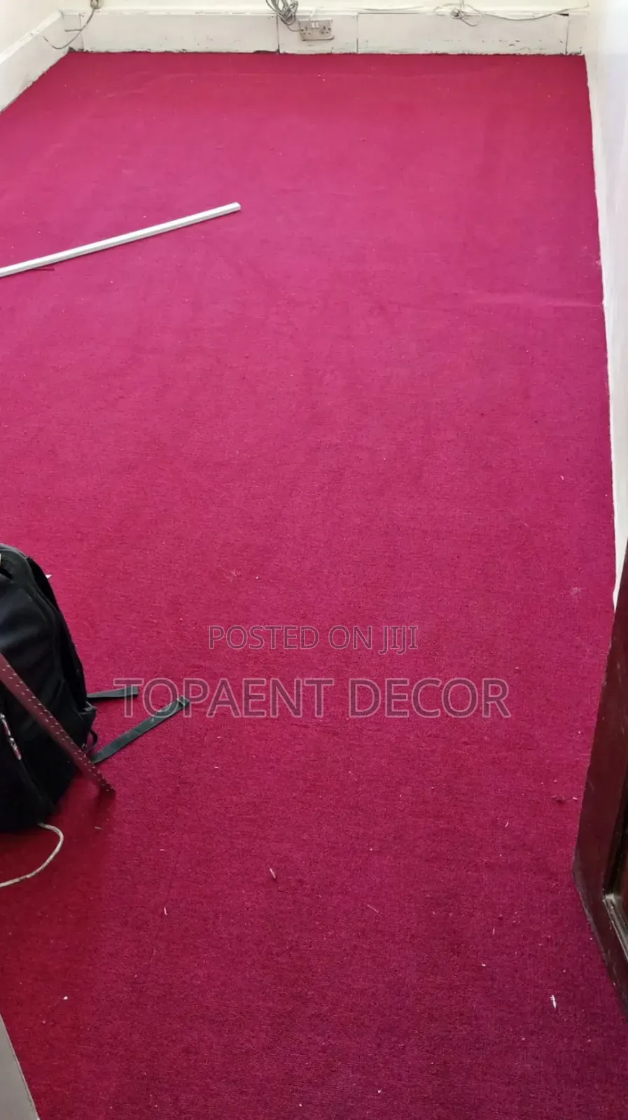 Maroon Clean Look, Comfortable Feel Delta Wall To Wall Carpets