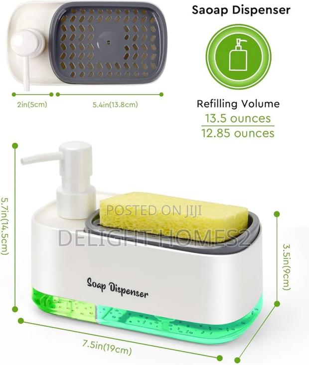 2 Compartment Soap Tap Double Soap Pump-P - thumbnail 2