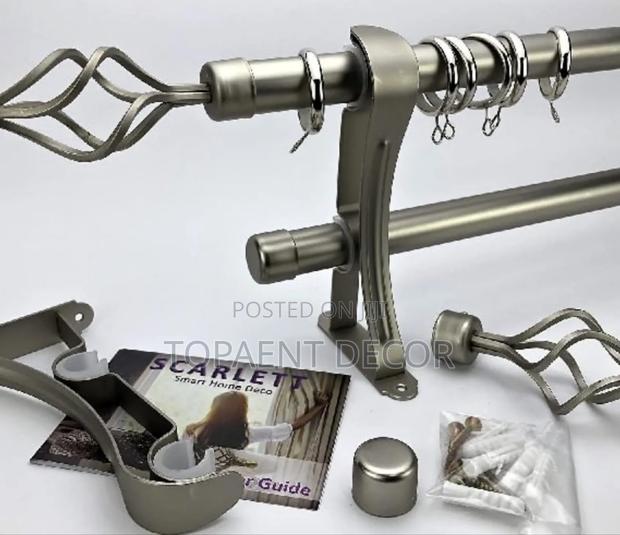 2m Double Plus Accessories Adjustable Curtain Rods
