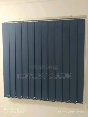 Nevy Blue Easy To Wipe And Clean Vertical Office Blinds