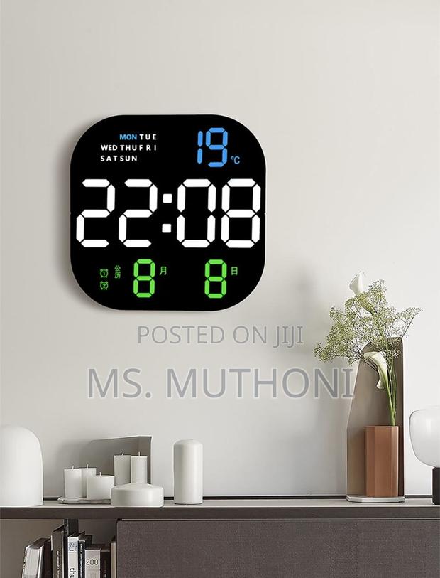 Decorative Smart Led Digital Wall Clock* - main view