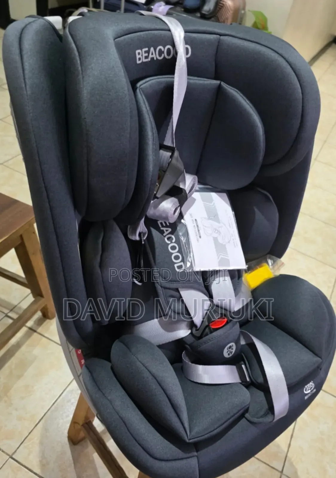 Light Grey Beacood Car Seat/Isofix
