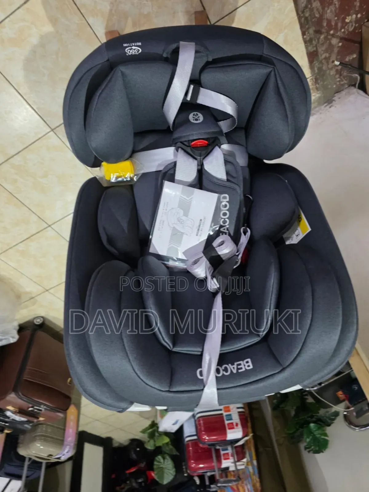 Beacood Car Seat(Dark Grey, Light Grey)