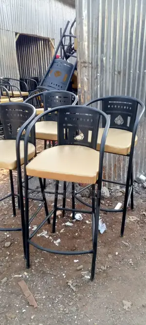 High Stool With Backrest