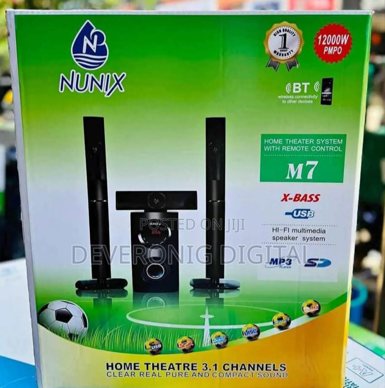 Nunix 3.1ch Nu- M7 Home Theater Speaker System