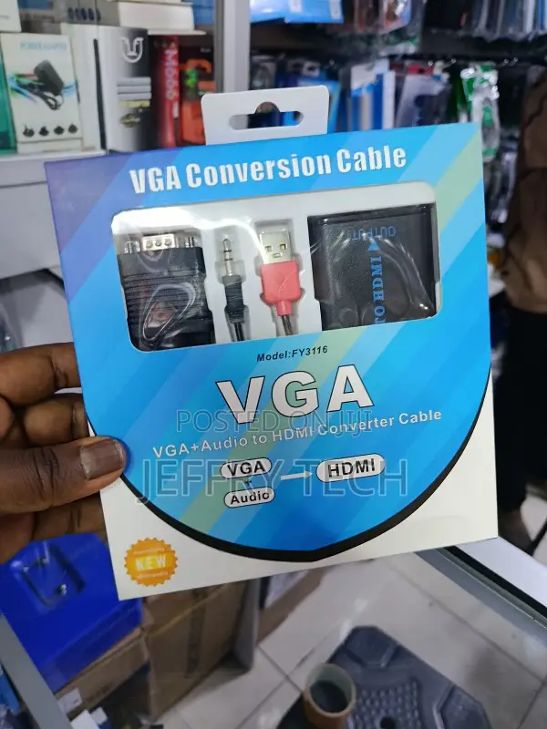 Vga to Hdmi Adapter Audio Video Usb Cable Male to Male Converter With