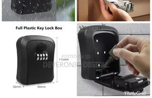 *Weatherproof Wall-Mounted Key Safe Password Key Storage Lock Box