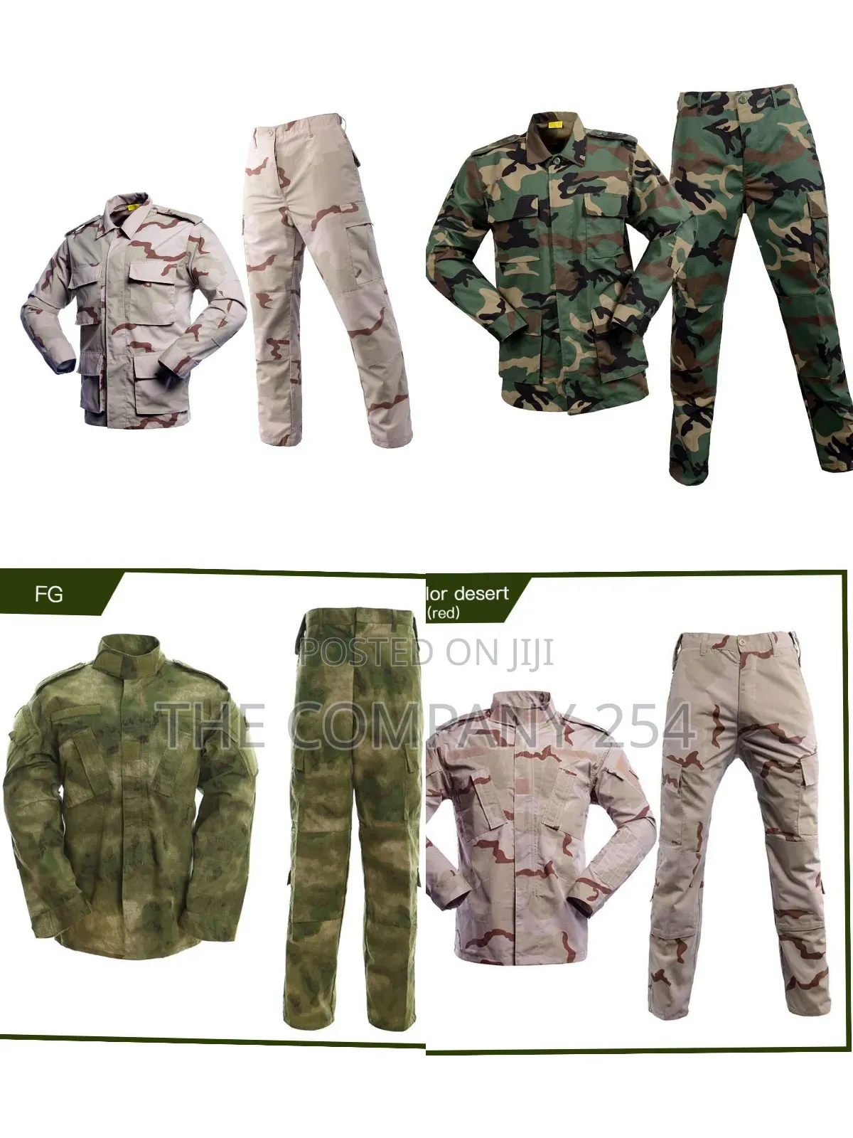 Quality Casual Outdoor Hiking Chinese Collar Bdu Uniforms Available