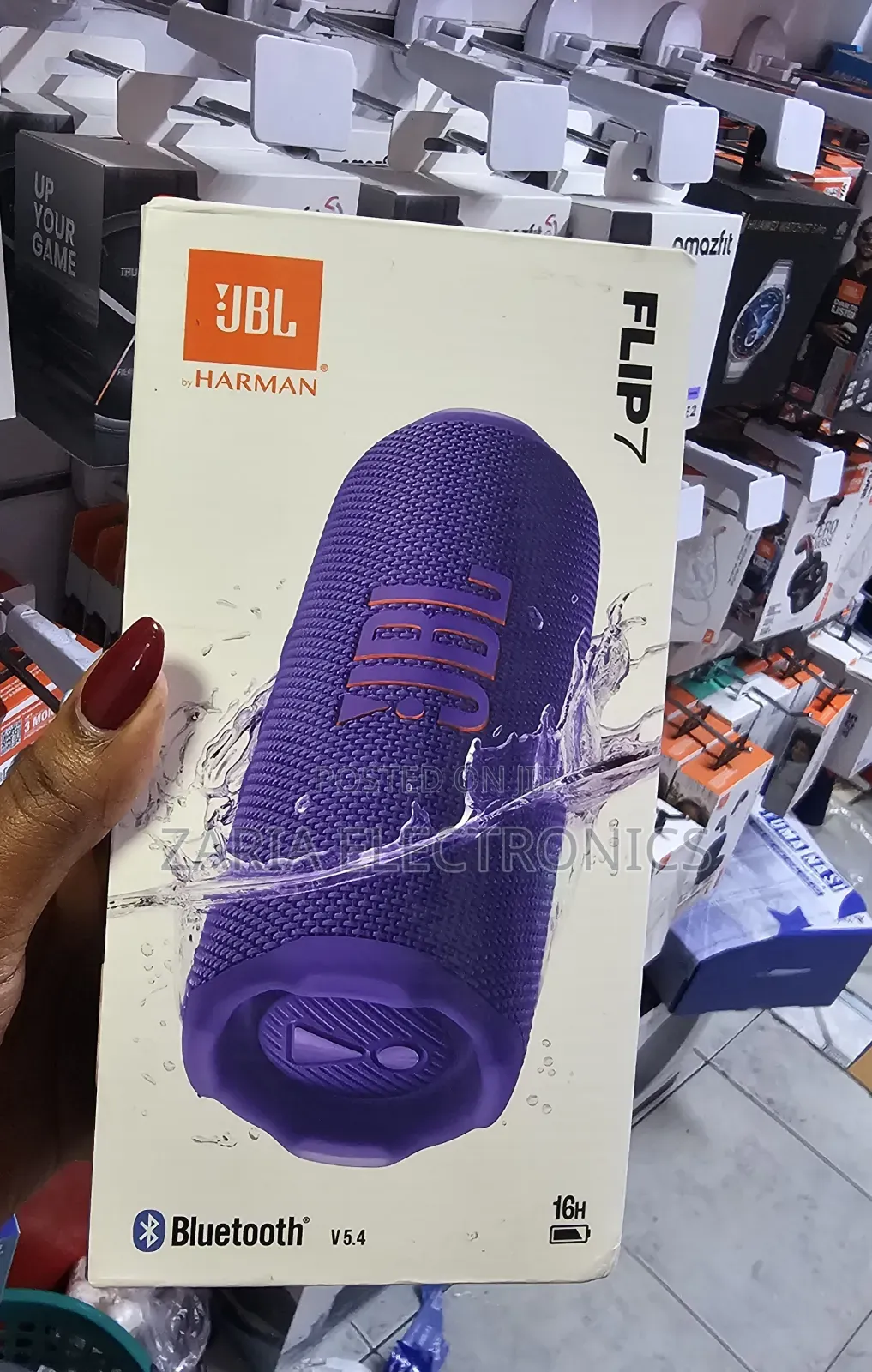 JBL Flip 7 Speaker, Purple