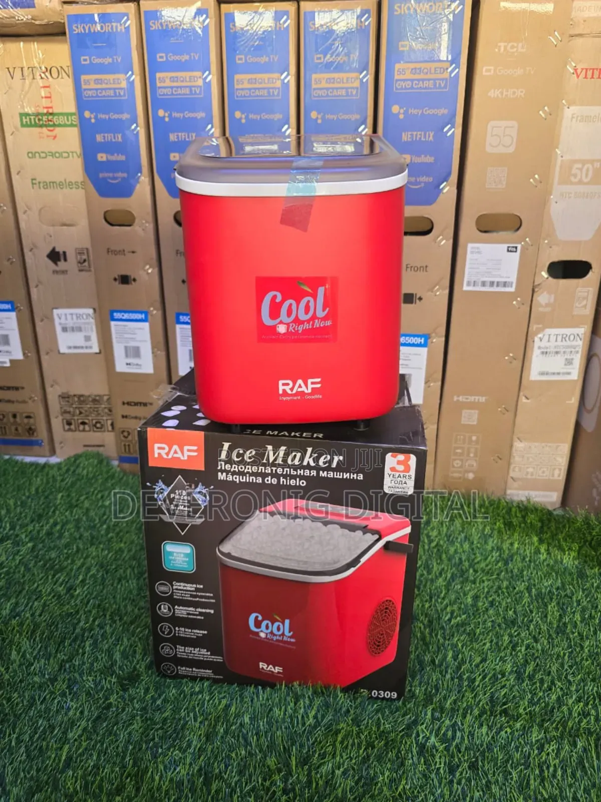 Raf Ice Cube Maker (Red)