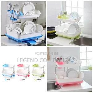 2 Tier Plastic Dish Rack - thumbnail 2