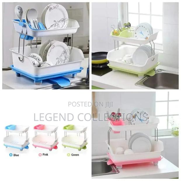 2 Tier Plastic Dish Rack - main view