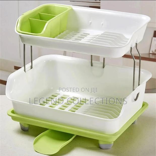 2 Tier Plastic Dish Rack - thumbnail 5