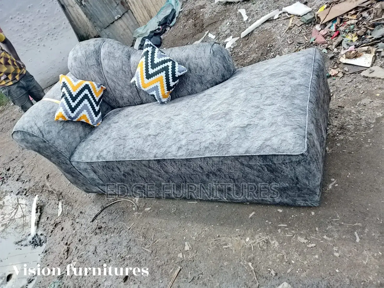 Velvet Grey Sofabed for Sale